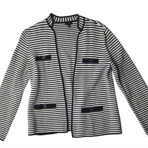Talbots Knit Striped Blazer Size Small